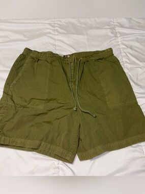 The Territory Ahead Shorts Mens Large 7.5 Green Drawstring Outdoor Baggy